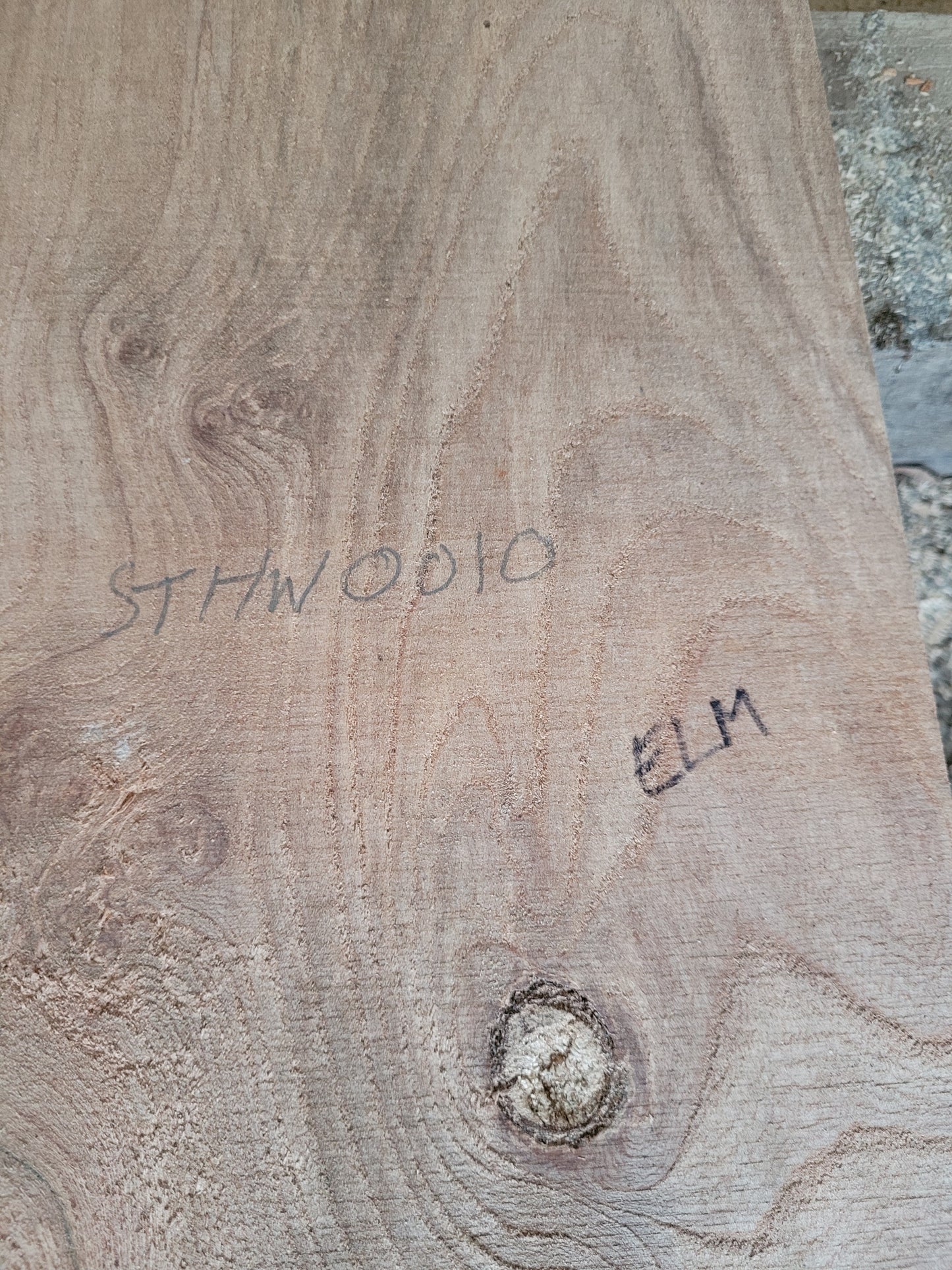 STHW0010 - Air Dried Elm Slab